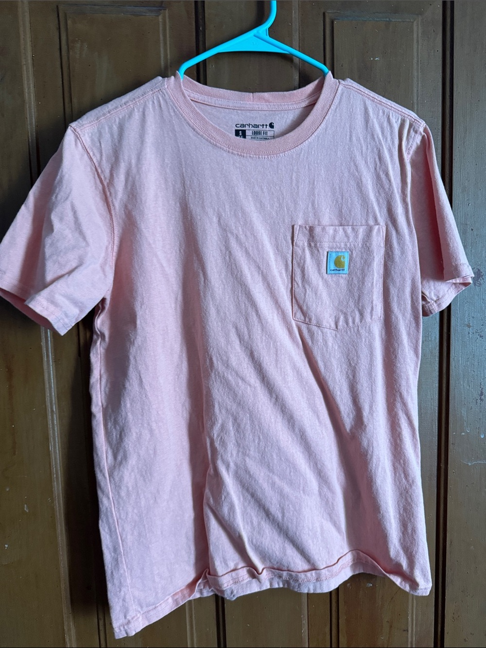 Carhartt Pink Short-Sleeve Pocket Tee